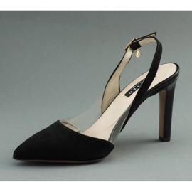 Lizard Sandales noires sur talon haut 04765 1