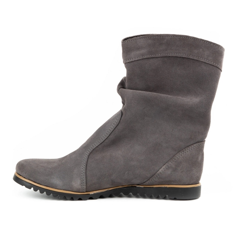 Olivier Bottes en cuir chaudes gris foncé Emi 1