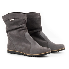 Olivier Bottes en cuir chaudes gris foncé Emi 2