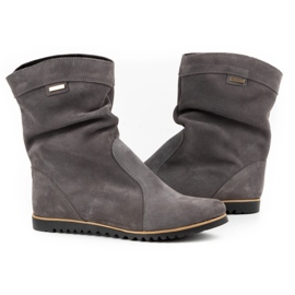 Olivier Bottes en cuir chaudes gris foncé Emi 5