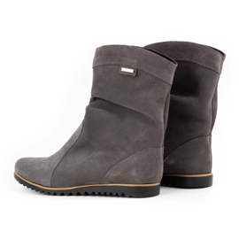 Olivier Bottes en cuir chaudes gris foncé Emi 6