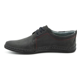 Polbut Chaussures en cuir pour hommes 343 gris 1