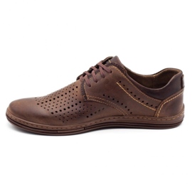 Polbut Chaussures homme en cuir 402 marron été brun 2
