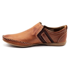 KOMODO Chaussures homme en cuir 711 marron brun 1