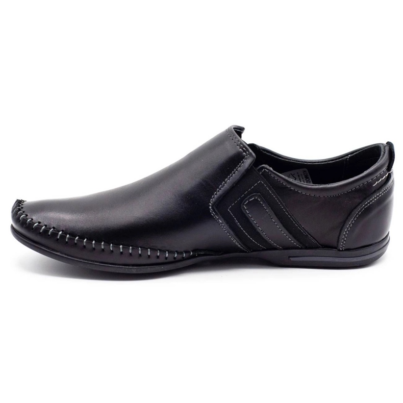 KOMODO Chaussures pour hommes en cuir 711 noir 1