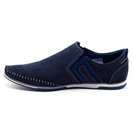 KOMODO Chaussures homme cuir 711 bleu marine 1