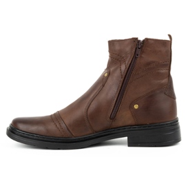 Polbut Bottines Chelsea hiver homme 252 marron brun 1