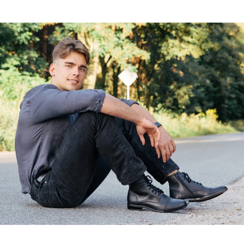 KENT Bottines Chelsea d'hiver 287D Noir le noir 2