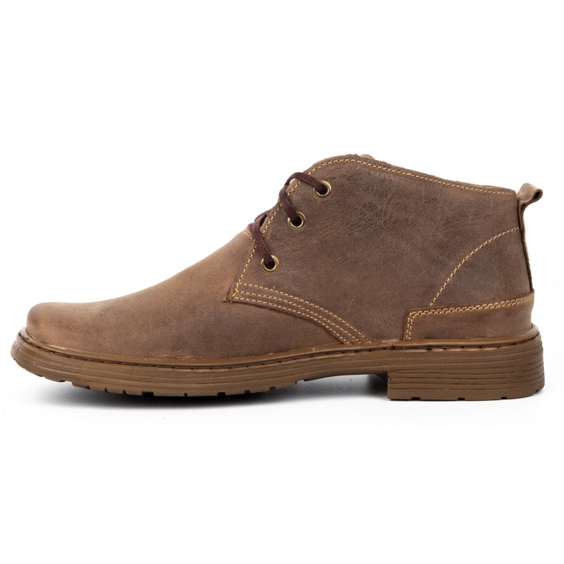 Polbut Boots cuir homme 191D marron brun 1