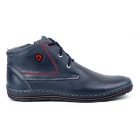 Polbut 339 bottes d'hiver pour hommes bleu marine 1