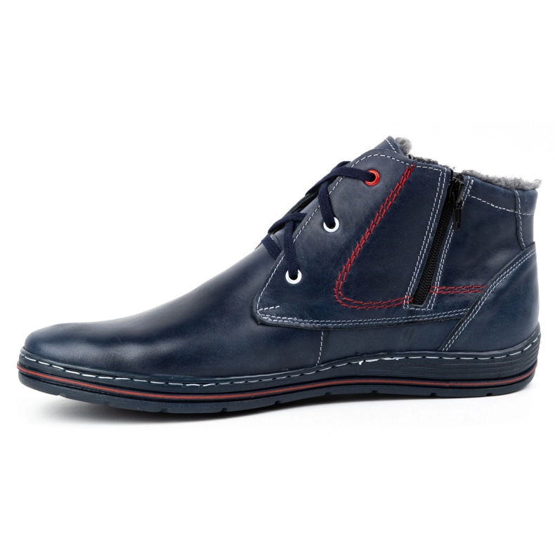 Polbut 339 bottes d'hiver pour hommes bleu marine 2 Polbut 339 bottes d'hiver pour hommes bleu marine 2