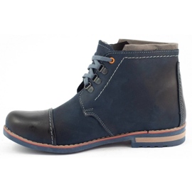 Olivier Chaussures d'hiver Homme Bottes de Neige 120 Bleu Marine 1