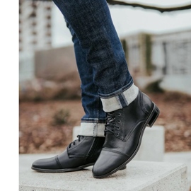 KENT Bottines Chelsea en cuir pour hommes 287D Św noir le noir 1 KENT Bottines Chelsea en cuir pour hommes 287D Św noir le noir 1