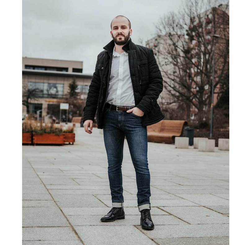 KENT Bottines Chelsea en cuir pour hommes 287D Św noir 2