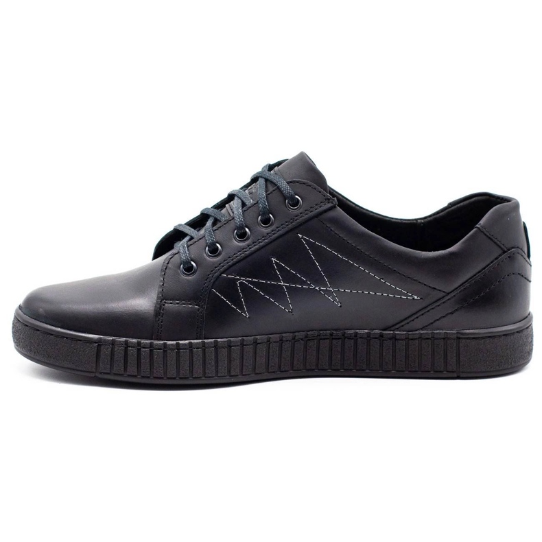 Polbut Chaussures décontractées pour hommes J66 noir avec argent le noir multicolore 1