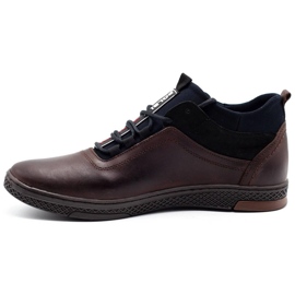 Polbut Chaussures d'hiver homme K27F marron foncé brun 1