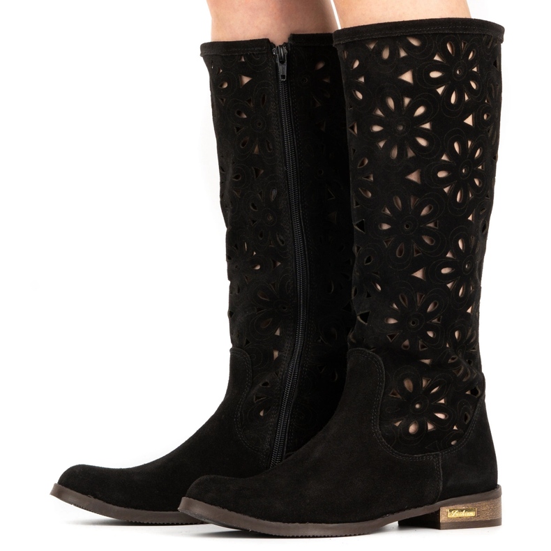 Olivier Bottines ajourées femme NO, noires le noir 2