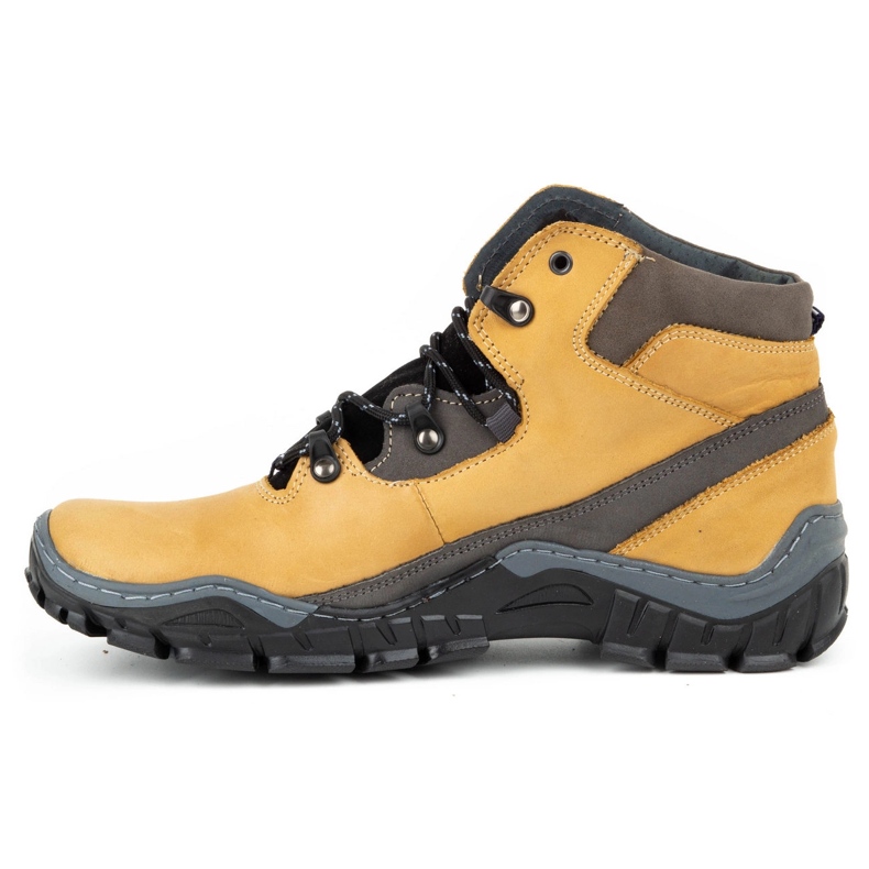 Olivier Chaussures d'hiver pour hommes 134GT jaunes 1