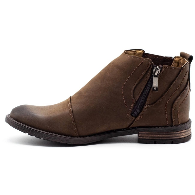 KOMODO Bottes d'hiver pour hommes marron 872K brun 1
