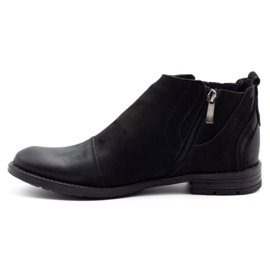 KOMODO Bottes d'hiver pour hommes noires 872K 1