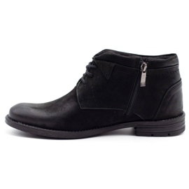 KOMODO Bottes d'hiver pour hommes noires 834K le noir 1