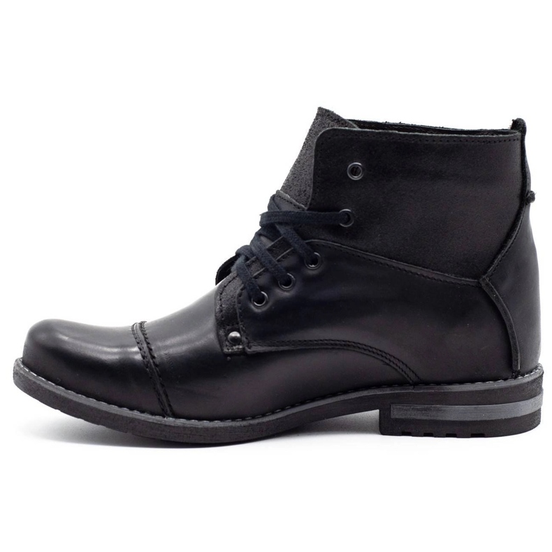 KOMODO Bottes d'hiver pour hommes noires 812K le noir 1