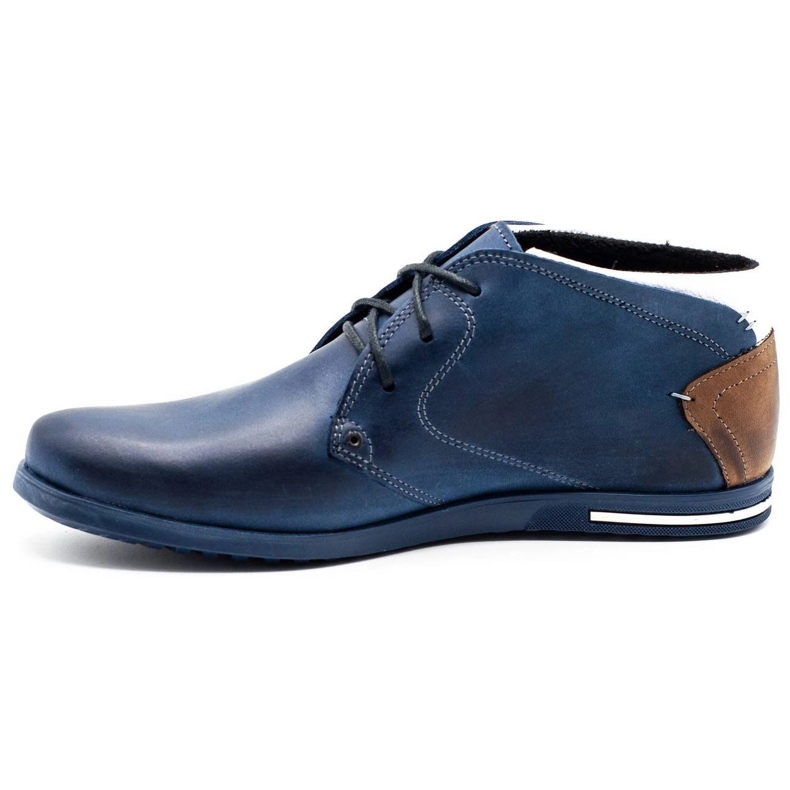 Polbut Chaussures isolées pour hommes C37F bleu marine avec blanc multicolore 1