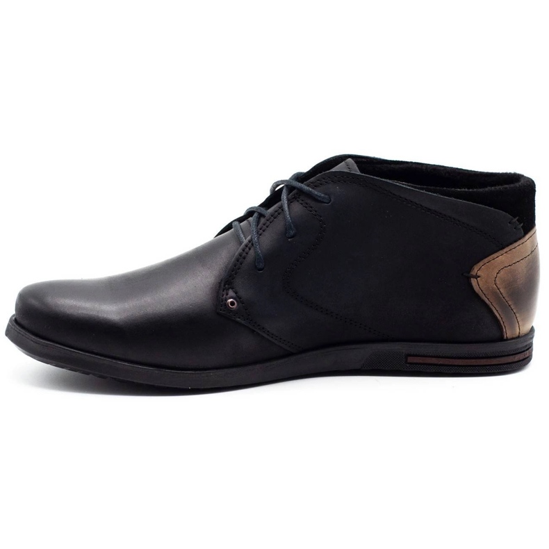 Polbut Chaussures isolées noires pour hommes C37F 1