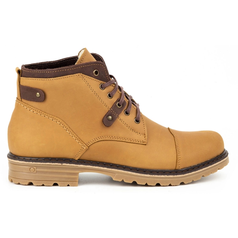 Polbut Chaussures hiver homme C15 rouge orange 1