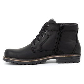 Polbut Bottes de neige pour hommes J35 noir 1