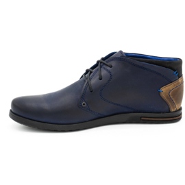 Polbut Chaussures cuir homme C37SW bleu marine 1 Polbut Chaussures cuir homme C37SW bleu marine 1