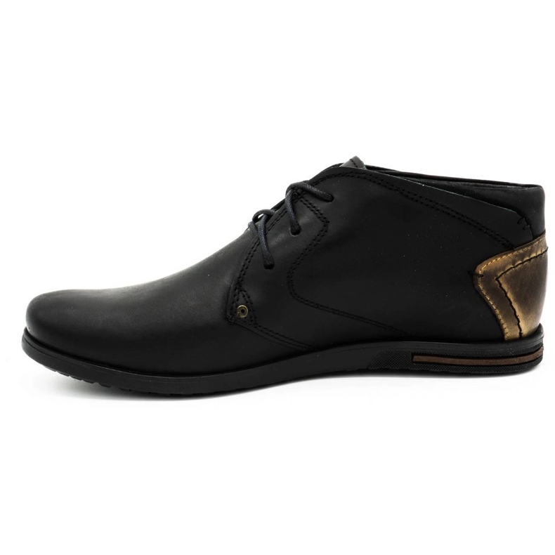 Polbut Chaussures en cuir pour hommes C37SW noir le noir 1 Polbut Chaussures en cuir pour hommes C37SW noir le noir 1