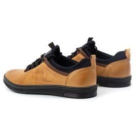 Polbut Chaussures casual en cuir rouge K24 jaune 6