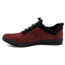 Polbut Chaussures casual homme cuir K24 bordeaux rouge 1 Polbut Chaussures casual homme cuir K24 bordeaux rouge 1