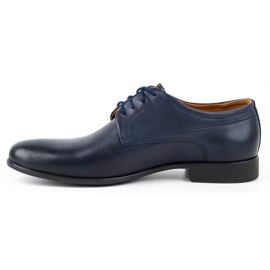 Kampol Chaussures habillées homme 334/54 bleu marine 1