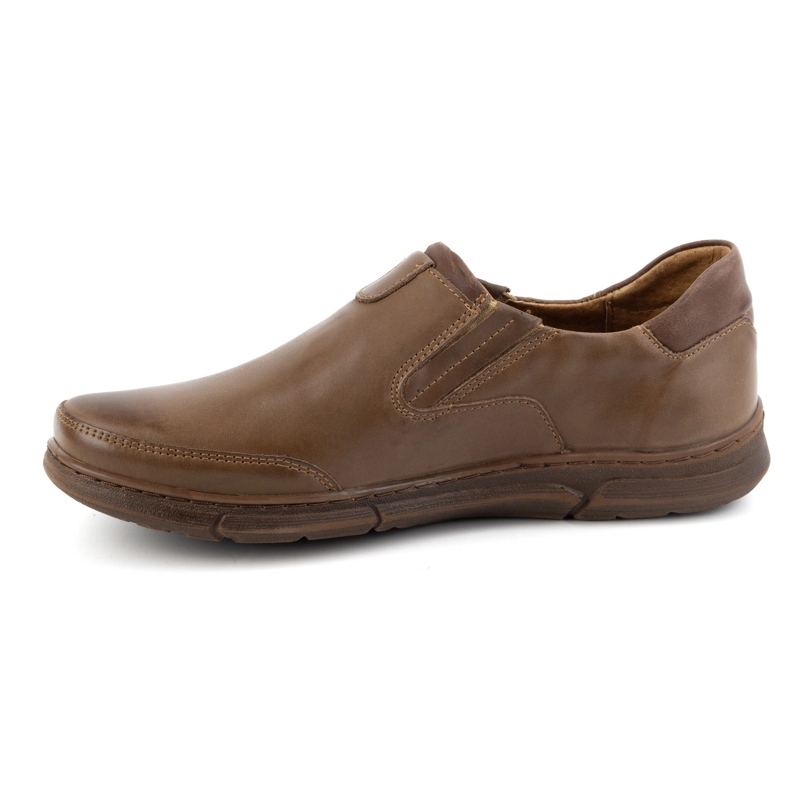 Polbut Chaussures sans lacets pour hommes J51 marron brun 1