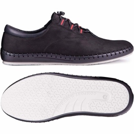 Kampol Chaussures décontractées noires pour hommes 337/61 1