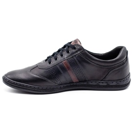 Joker Chaussures en cuir noir pour hommes 521 1