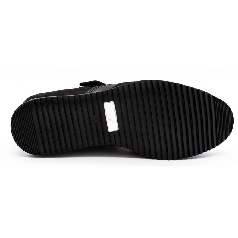 Polbut Chaussures décontractées en cuir pour hommes 2102/2 noir 1