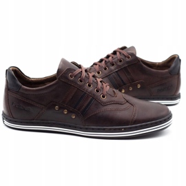 Polbut Chaussures casual homme 1801 marron foncé brun 2