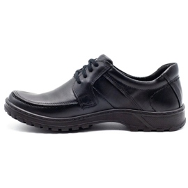 KOMODO Chaussures pour hommes en cuir 853 noir le noir 1