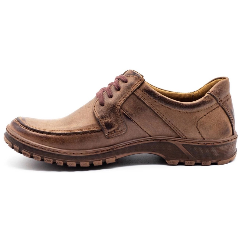 KOMODO Chaussures homme en cuir 853 marron brun 1