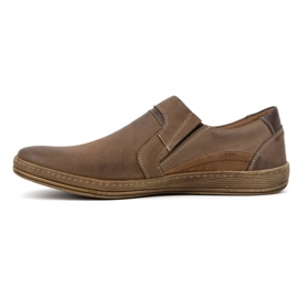 Olivier Mocassins homme cuir 520 marron brun 1