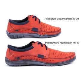 Mario Pala Chaussures ajourées homme 563 rouge 1