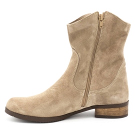 Olivier Bottines ajourées femme Cassie beige 1