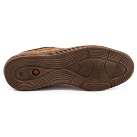 Olivier Chaussures casual en cuir pour hommes 238GT marron brun 1