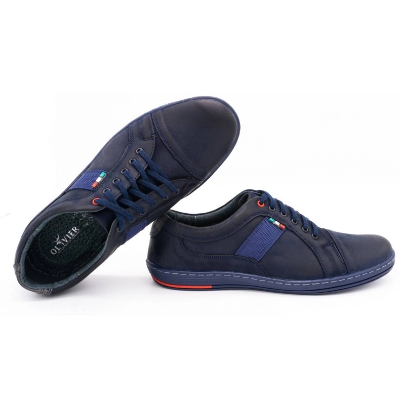 Olivier Chaussures casual homme cuir 238GT bleu marine 2 Olivier Chaussures casual homme cuir 238GT bleu marine 2