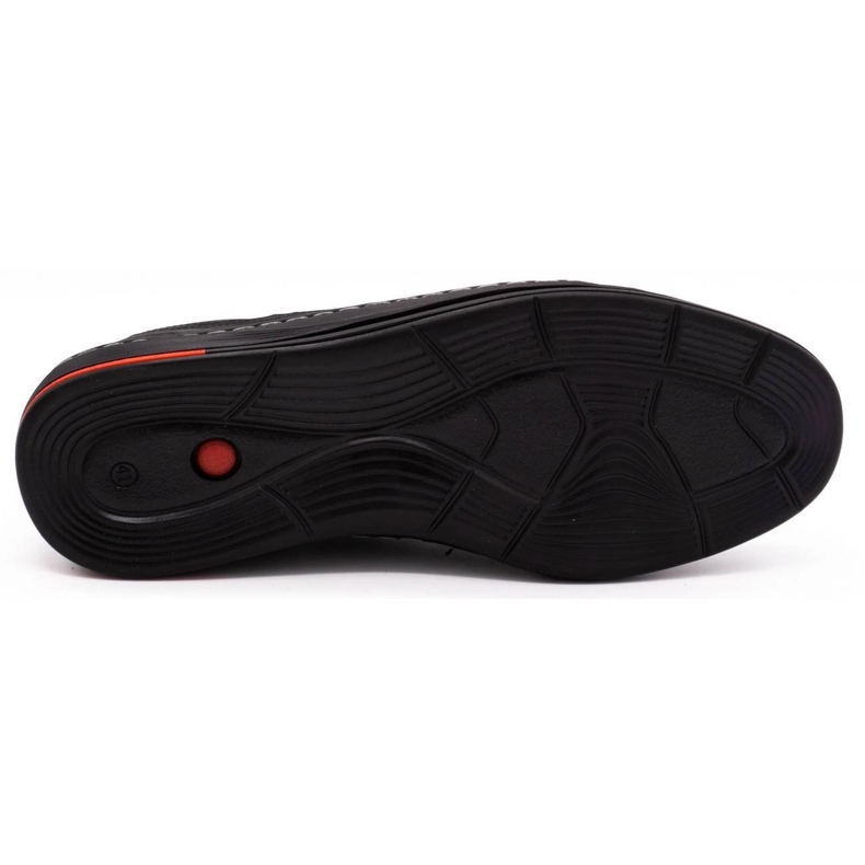 Olivier Chaussures casual en cuir pour hommes 238GT noir 1