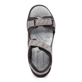 Olivier Sandales cuir homme 295K gris 2