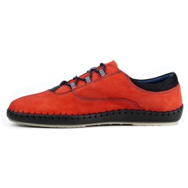 Olivier Chaussures décontractées pour hommes 312K nubuck rouge 1 Olivier Chaussures décontractées pour hommes 312K nubuck rouge 1